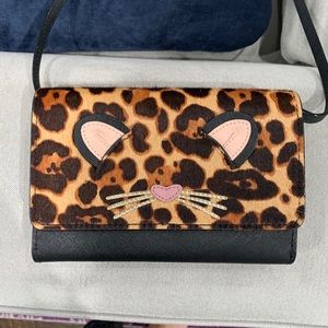 Kate Spade Leopard Crossbody Wallet